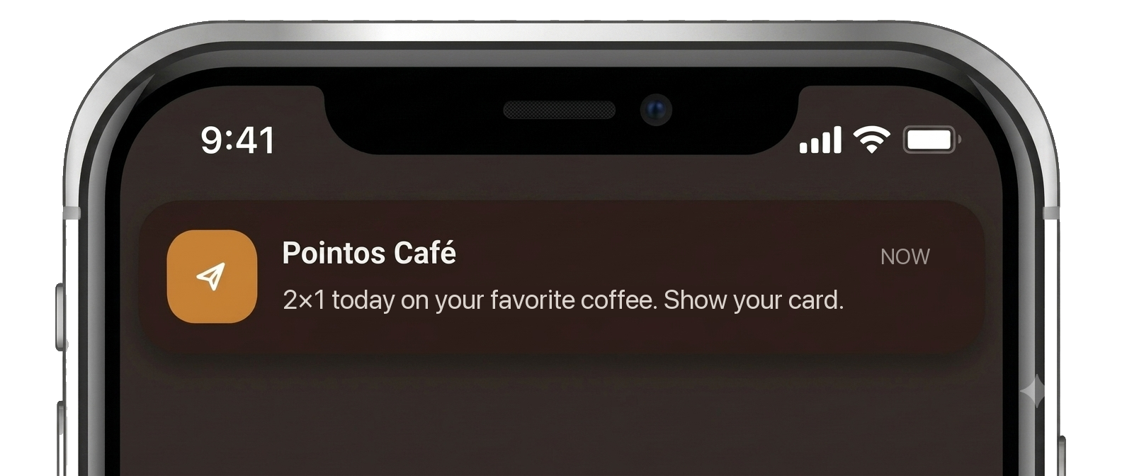 Geolocation notification near the location